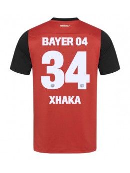 Billige Bayer Leverkusen Granit Xhaka #34 Hjemmedrakt 2024-25 Kortermet